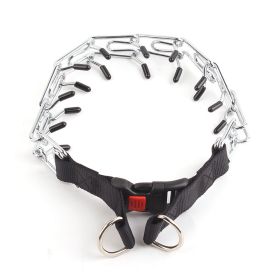 Dog Prong Collar; Adjustable Dog Training Collar For Medium Large Dogs; Pet Collar (Color: Black)